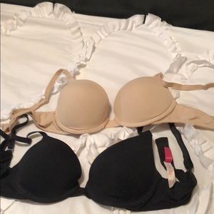 🔥 lightly worn PINK push up bra size 36B